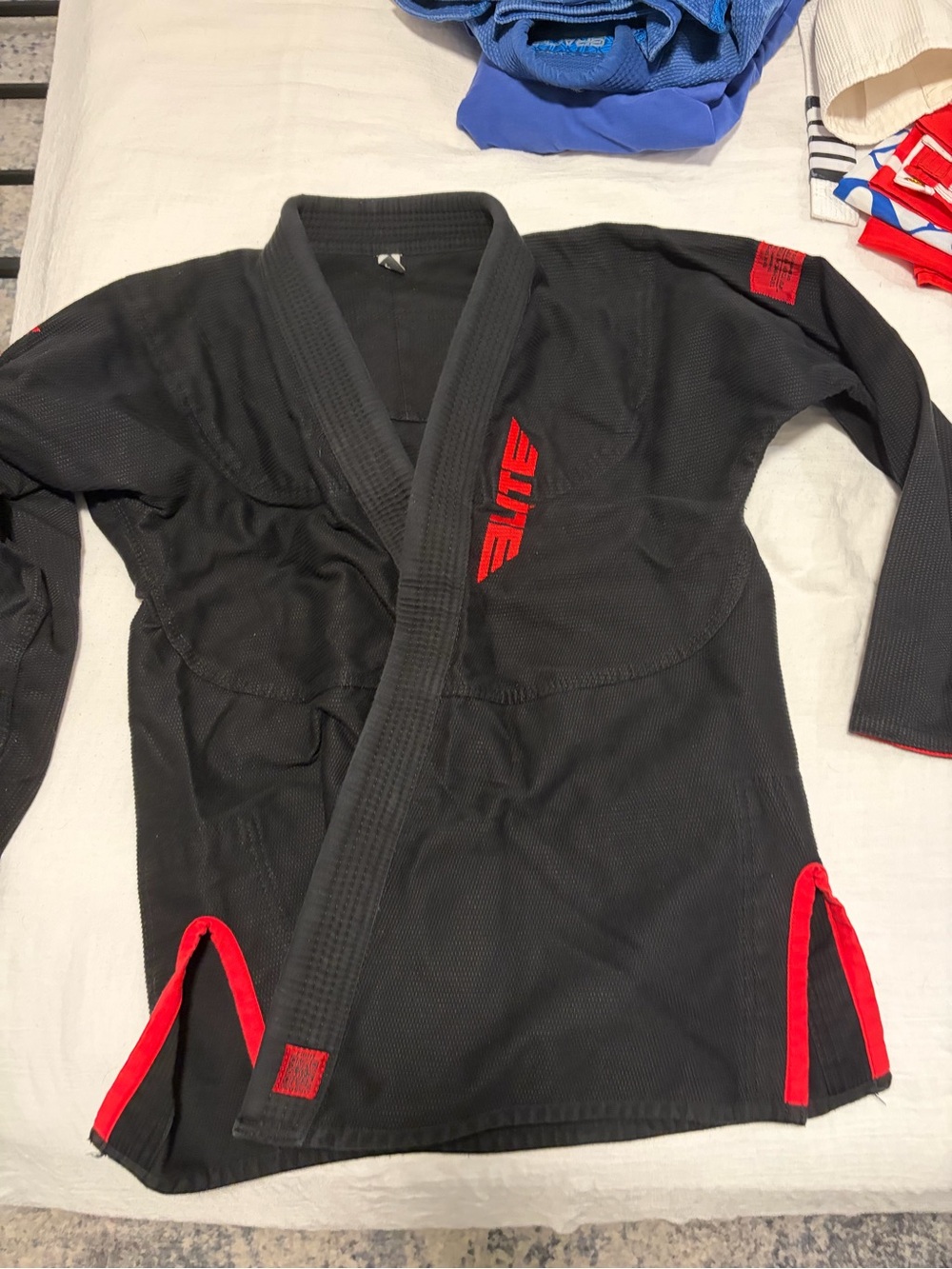 Elite Black & Red Men's Jiu-Jitsu Gi Jacket